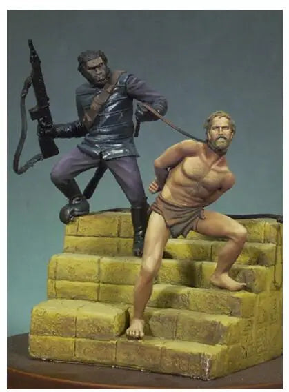 54mm Ancient Roman Warrior, 2 Figures, Resin Model Figure Kit, Unassembled and Unpainted