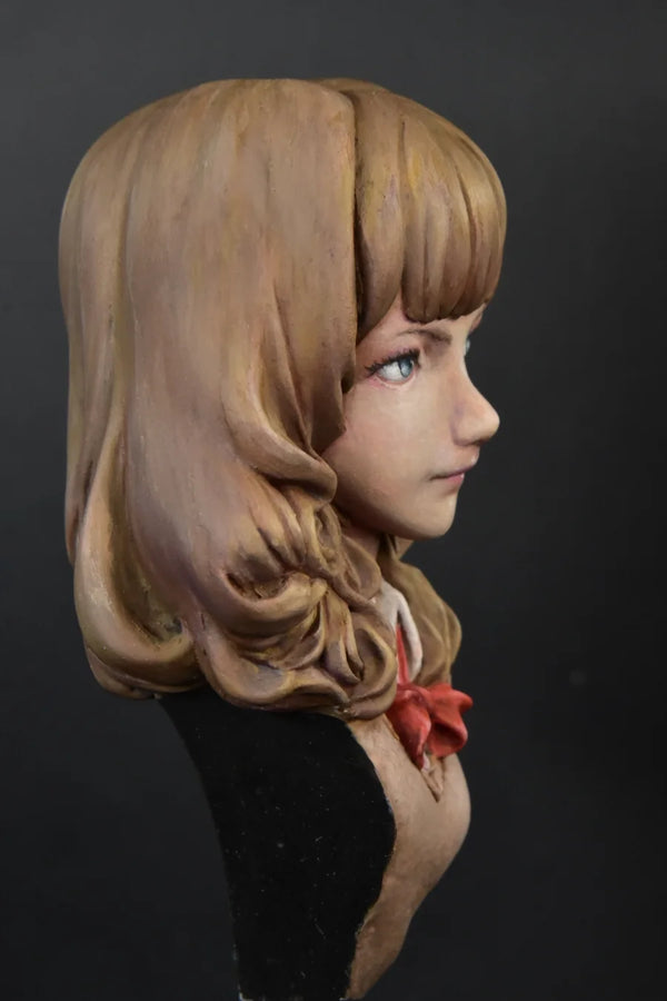 65mm Blonde Female, Resin Model Bust Kit, Anime Theme, Unassembled and Unpainted