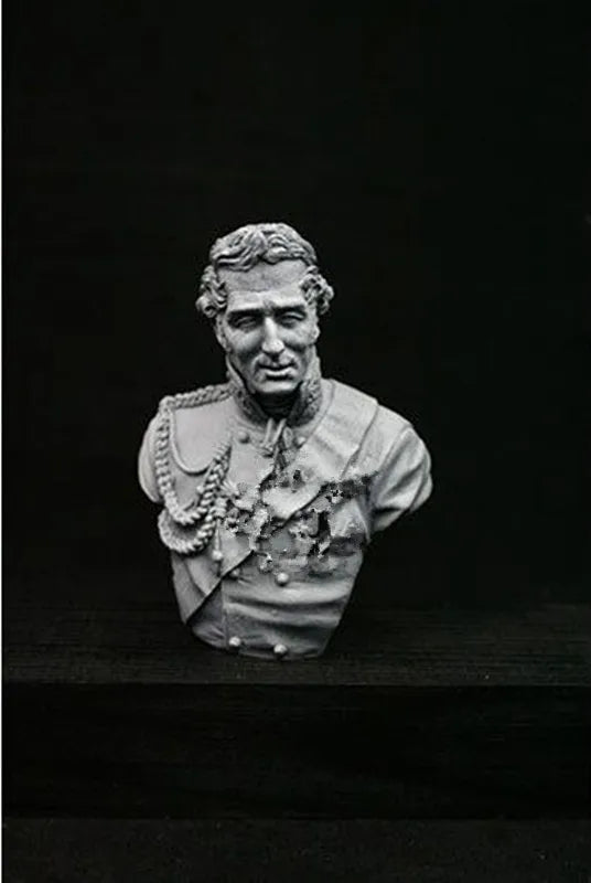 WWI Officer, Resin Model Bust Kit, Unassembled and Unpainted