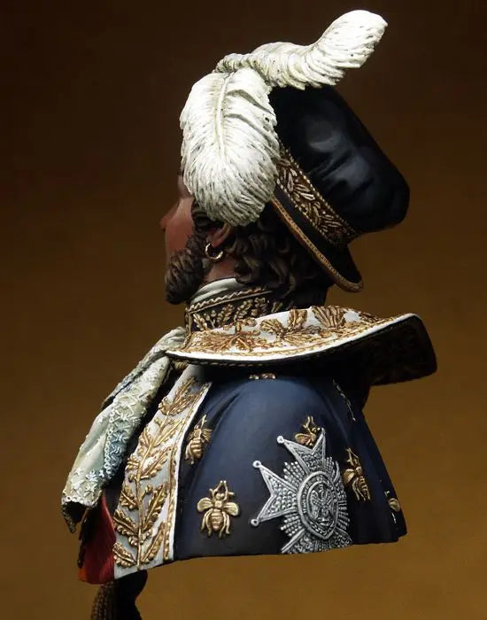 1/10 Napoleonic Joachim Murat, Resin Model Bust Kit, Unassembled and Unpainted