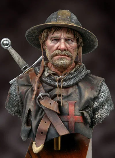 1/10 Medieval Knights Hospitaller, Resin Model Figure Kit, Unassembled and Unpainted
