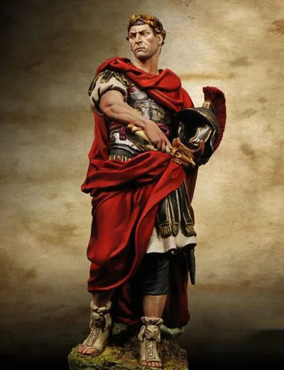 75mm Ancient Julius Caesar, Resin Model Figure Kit, Unassembled and Unpainted