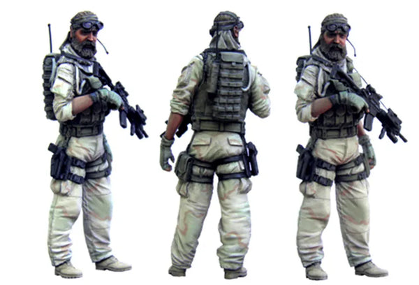 1/35 Modern Special Operations Soldier, Resin Model Figure Kit, Unassembled and Unpainted