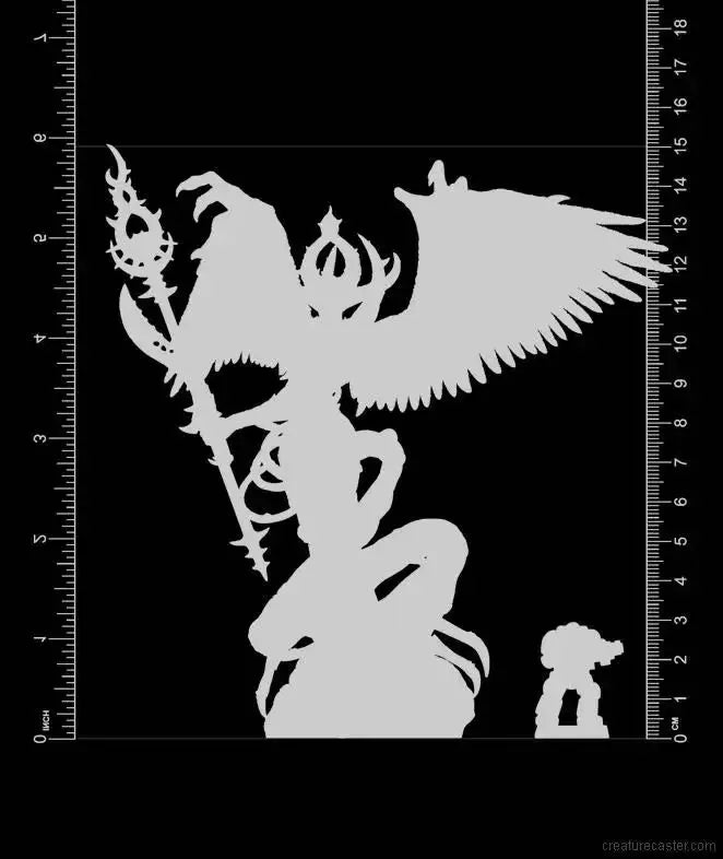150mm Angel with Demonic Wings, Resin Model Figure Kit, Fantasy Theme, Unassembled and Unpainted