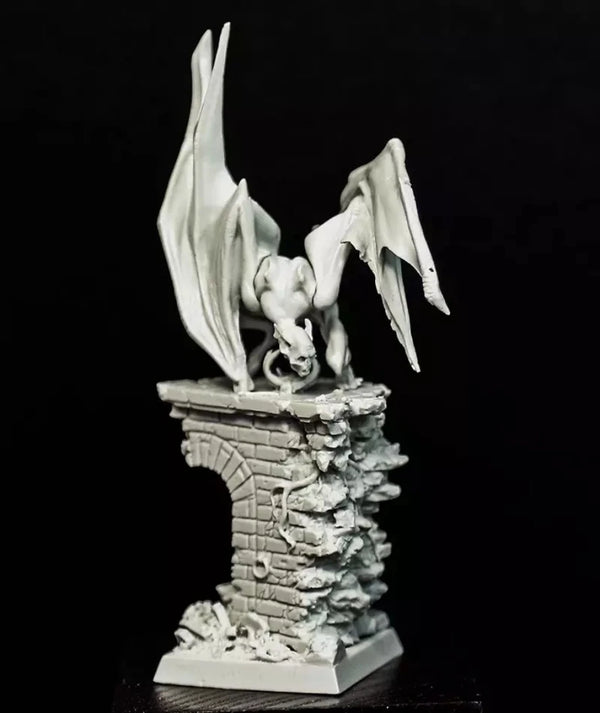 32mm Gargoyle Demon Creature, Resin Model Figure Kit, Fantasy Theme, Unassembled and Unpainted