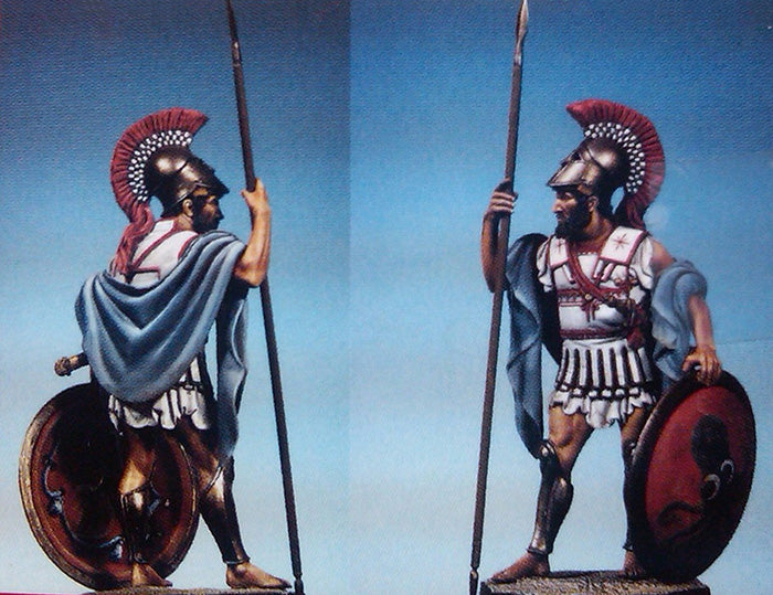 1/32 Ancient Greek Hoplite, Resin Model Figure Kit, Unassembled and Unpainted
