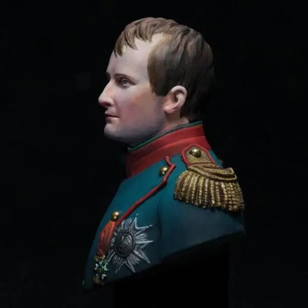 1/10 Napoleonic European Officer, Resin Model Bust Kit, Unassembled and Unpainted