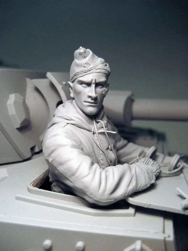 1/16 Cold War Soviet Officer, Resin Model Bust Kit, Unassembled and Unpainted