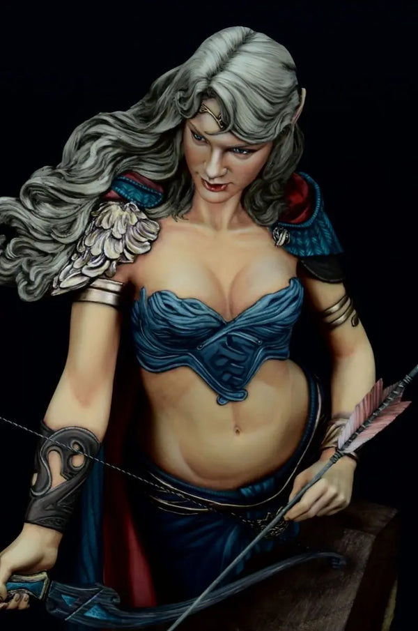 1/10 Winged Fantasy Female, Resin Model Bust Kit, Fantasy Theme, Unassembled and Unpainted