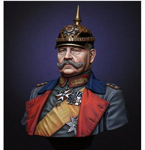 1/10 WWI Field Marshal Paul Von Hindenburg, Resin Model Bust Kit, Unassembled and Unpainted