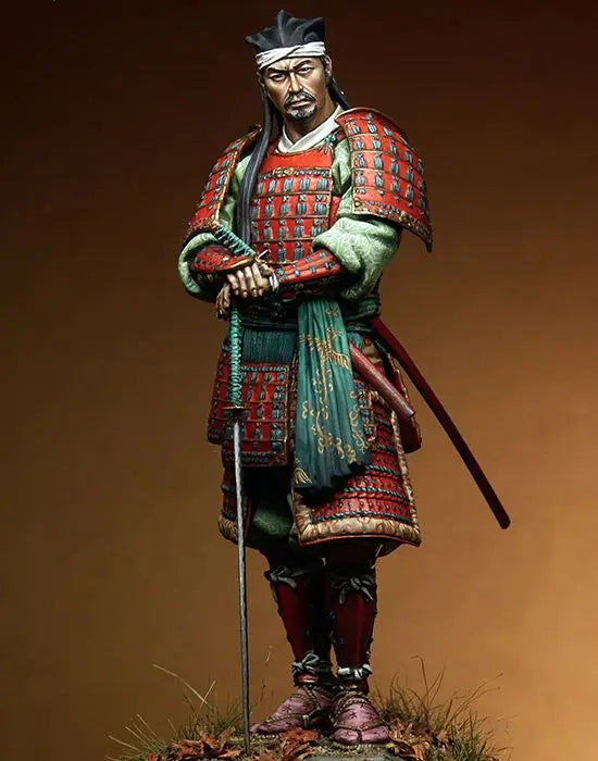 1/18 Japanese Samurai Warrior, Resin Model Figure Kit, Military Theme, Unassembled and Unpainted