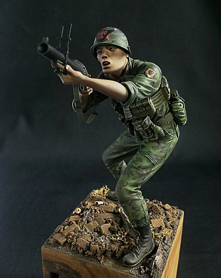 1/16 Vietnam War ARVN Ranger, Resin Model Figure Kit, Unassembled and Unpainted