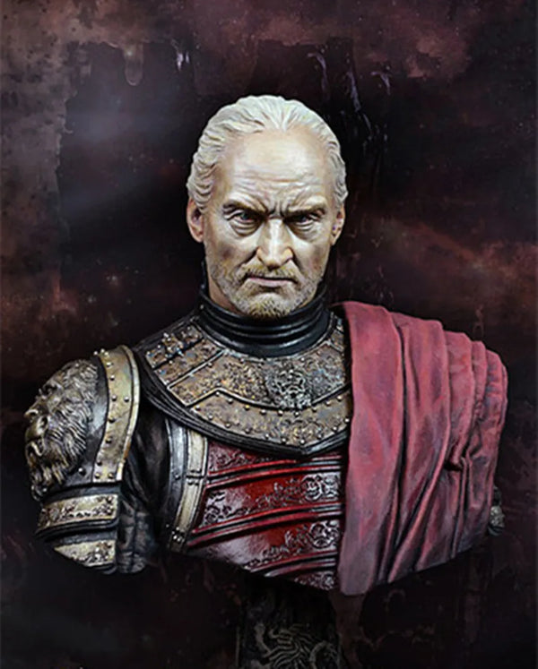 1/10 Medieval Noble Knight with Red Cloak, Resin Model Bust Kit, Fantasy Theme, Unassembled and Unpainted