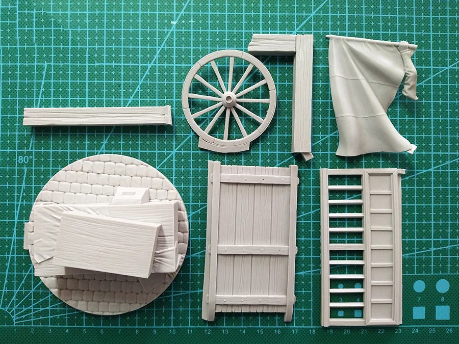1/24 WWI French Artillery, 2 Figures, Resin Model Figure Kit, Unassembled and Unpainted