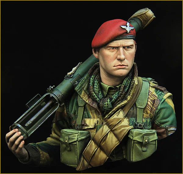 1/10 Modern Paracommando Soldier, Resin Model Bust Kit, Unassembled and Unpainted
