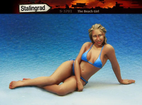 1/35 Beach Girl, Resin Model Figure Kit, Fantasy Theme, Unassembled and Unpainted