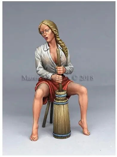1/35 American Civil War Country Girl, Resin Model Figure Kit, Unassembled and Unpainted