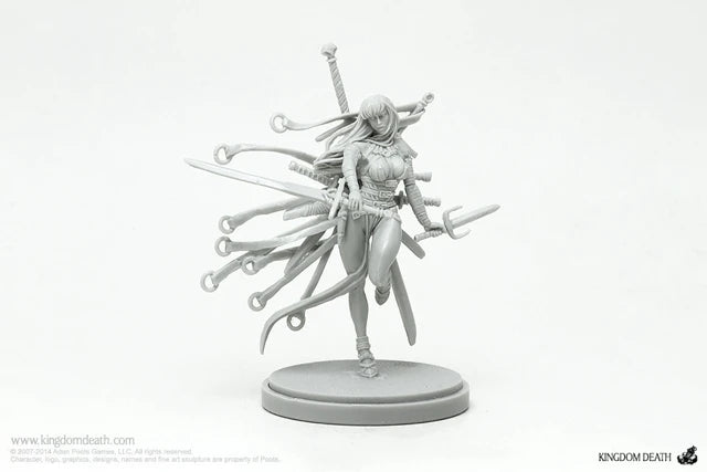 30mm Fantasy Female Warrior, Resin Model Figure Kit, Fantasy Theme, Unassembled and Unpainted