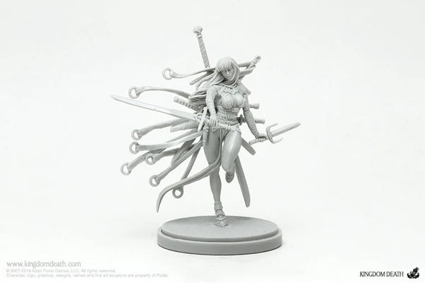 30mm Fantasy Female Warrior, Resin Model Figure Kit, Fantasy Theme, Unassembled and Unpainted
