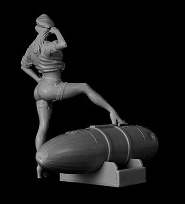 1/32 US Pin-up Girls, Resin Model Figure Kit, Unassembled and Unpainted