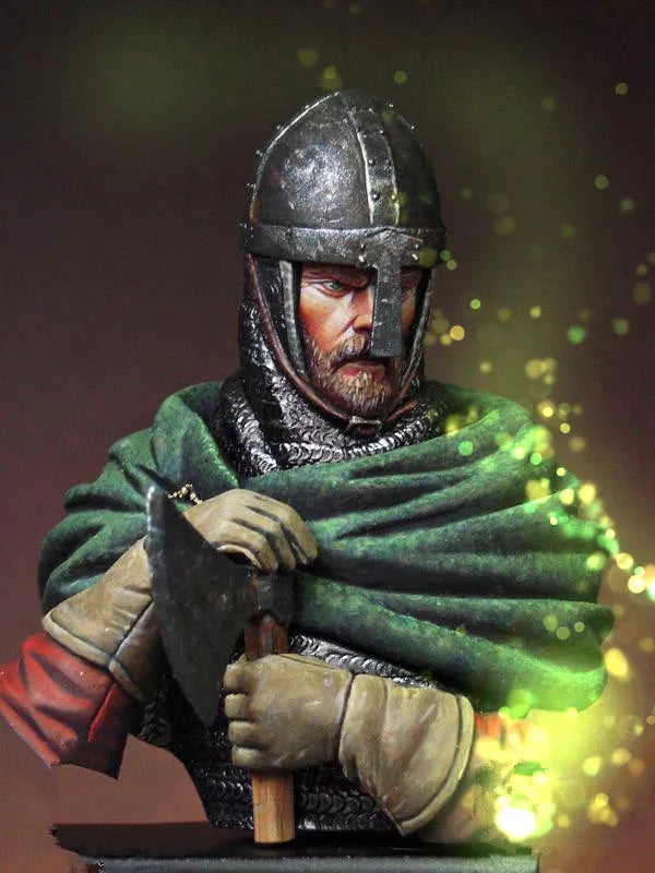 1/16 Medieval Knight, Resin Model Bust Kit, Unassembled and Unpainted