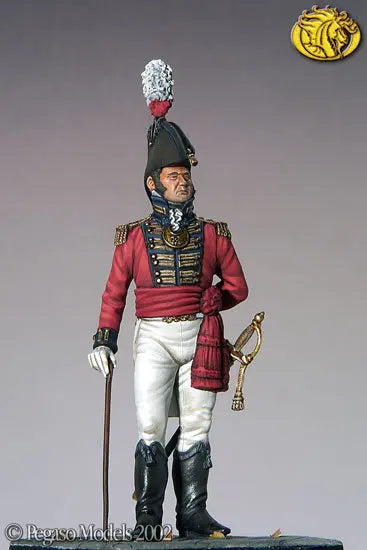 54mm Napoleonic Royal Navy Officer, Resin Model Figure Kit, Unassembled and Unpainted