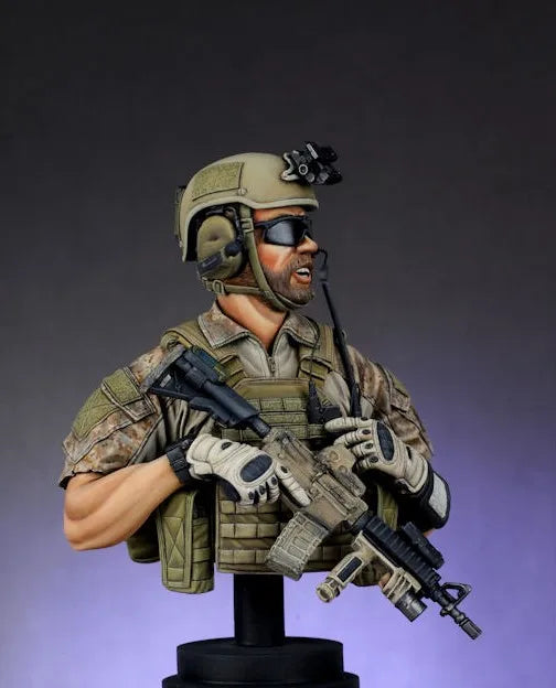 1/9 Modern Tactical Operator, Resin Model Bust Kit, Unassembled and Unpainted