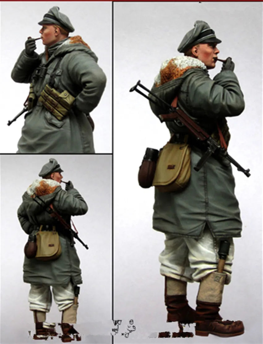 1/16 WWI German Infantryman, 4 Figures, Resin Model Figure Kit, Unassembled and Unpainted