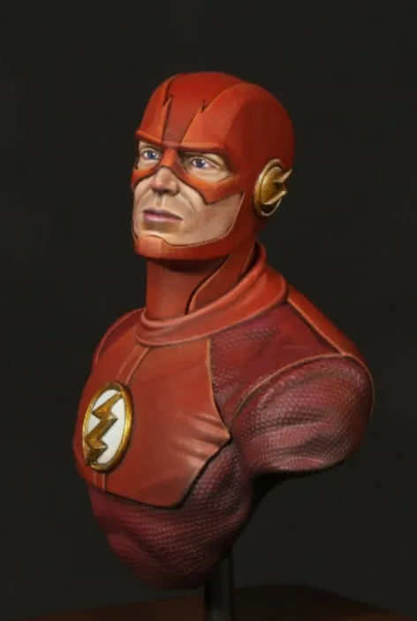 1/10 The Flash Superhero, Resin Model Bust Kit, Sci-Fi Theme, Unassembled and Unpainted