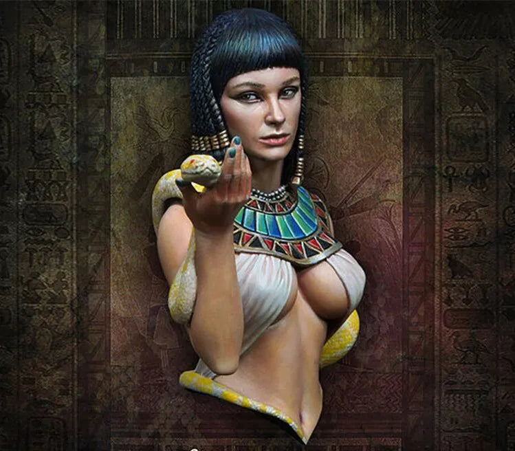 1/12 Ancient Egyptian Female, Resin Model Bust Kit, Unassembled and Unpainted
