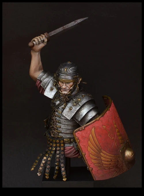 1/12 Ancient Roman Legionary, Resin Model Bust Kit, Unassembled and Unpainted