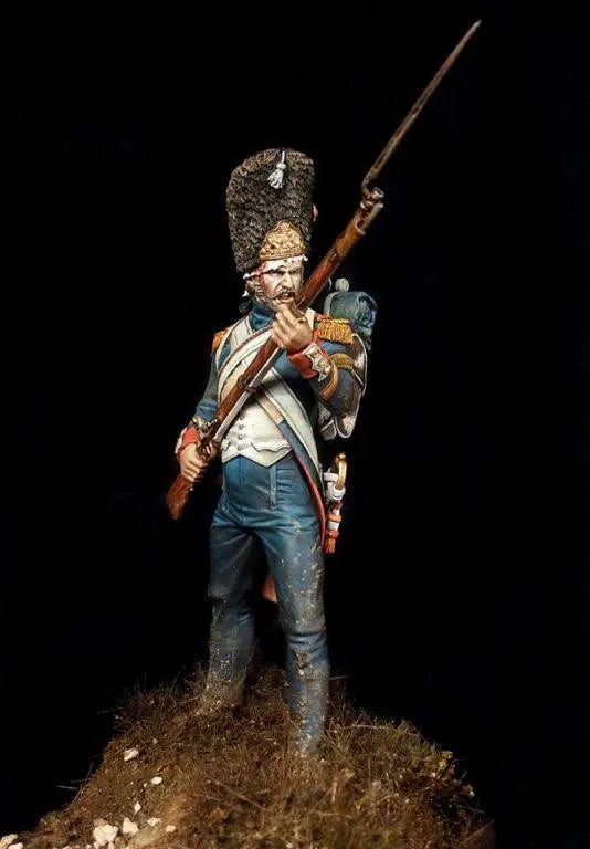 1/24 Napoleonic European Infantryman, Resin Model Figure Kit, Unassembled and Unpainted