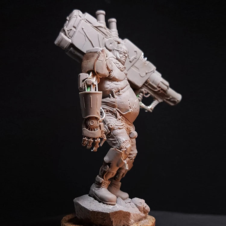 1/24 Juggernaut Soldier, Resin Model Figure Kit, Sci-Fi Theme, Unassembled and Unpainted