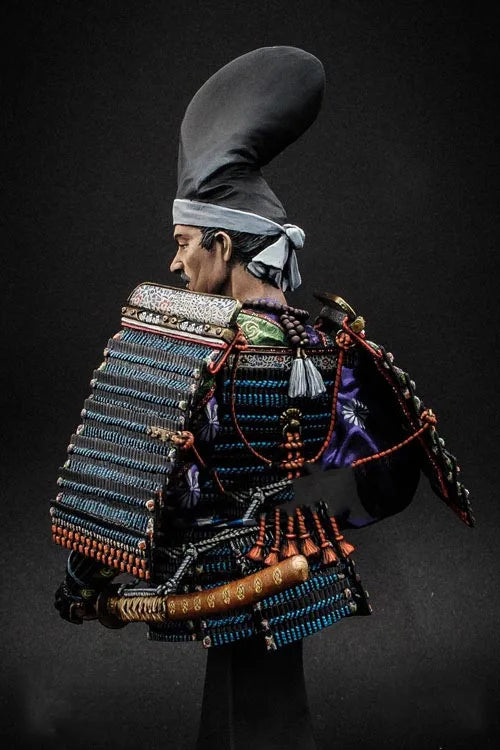 1/10 Medieval Samurai, Resin Model Bust Kit, Unassembled and Unpainted
