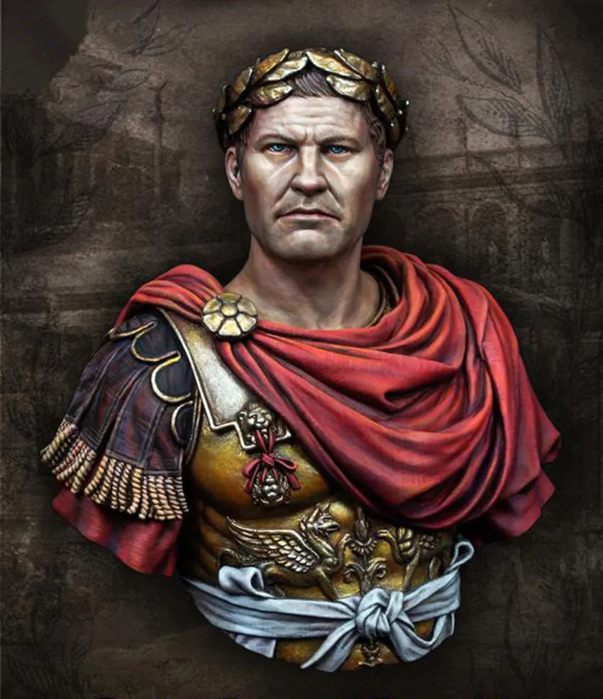1/10 Ancient Roman Military, Resin Model Bust Kit, Unassembled and Unpainted