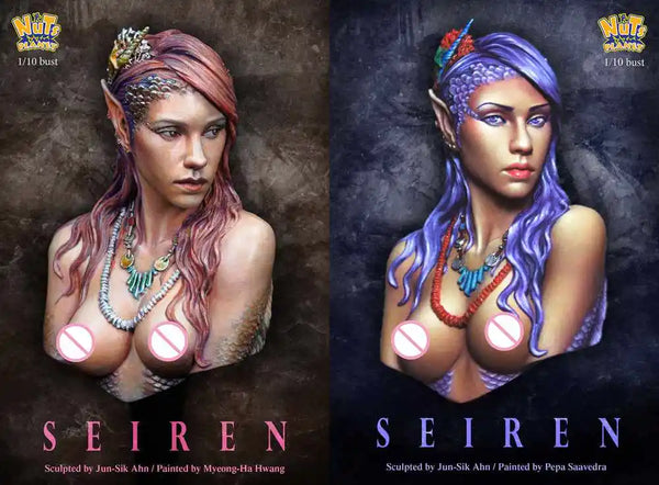 1/10 Fantasy Seiren, Resin Model Bust Kit, Unassembled and Unpainted