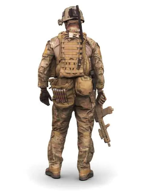 1/16 Modern Combat Operator in Plate Carrier, Resin Model Figure Kit, Unassembled and Unpainted