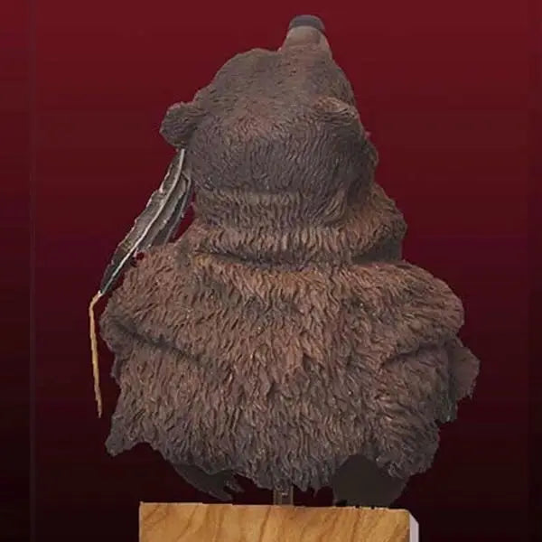 1/10 Bear-Headed Dwarf Shaman with Totems, Resin Model Bust Kit, Fantasy Theme, Unassembled and Unpainted