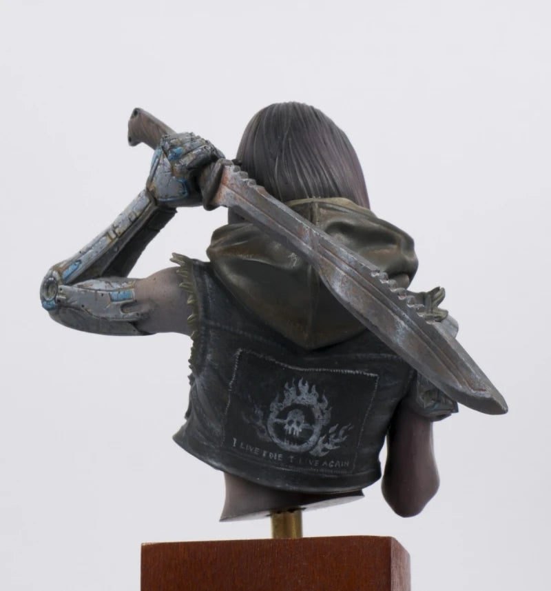 1/10 Female Tactical Warrior, Resin Model Bust Kit, Sci-Fi Theme, Unassembled and Unpainted