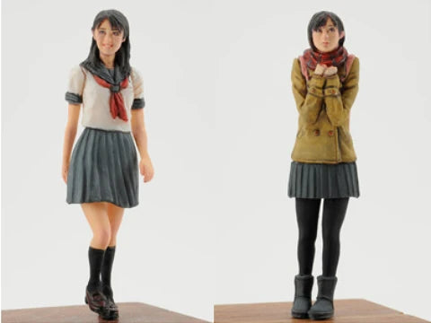 1/35 High School Girl, Resin Model Figure Kit, Anime Theme, Unassembled and Unpainted