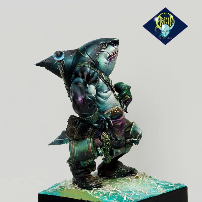 1/24 Orc Warrior Wielding Great Club, Resin Model Figure Kit, Fantasy Theme, Unassembled and Unpainted