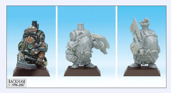 28mm Medieval Dwarf Infantry Squad, 3 Figures, Resin Model Figure Kit, Unassembled and Unpainted