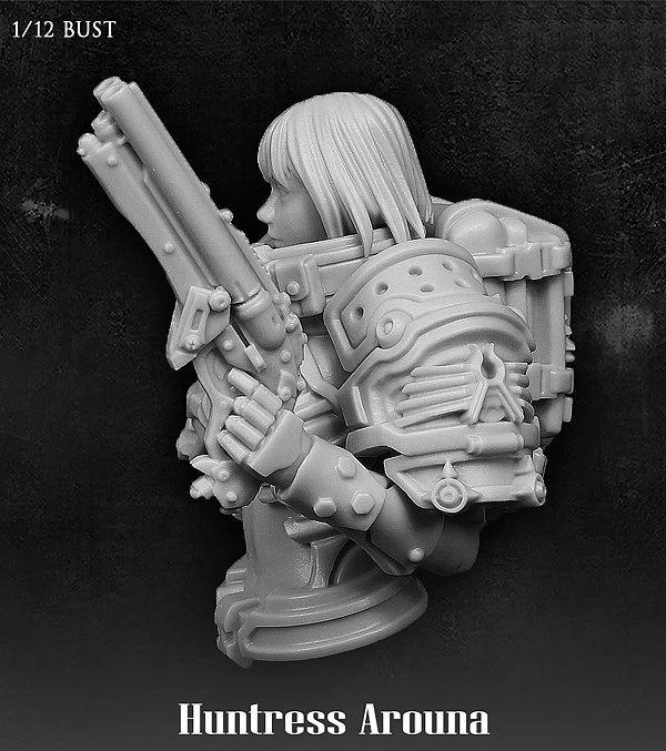 1/12 Huntress Aroona, Resin Model Bust Kit, Sci-Fi Theme, Unassembled and Unpainted