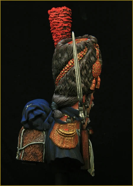 1/10 Napoleonic French Grenadier of the Imperial Guard, Resin Model Bust Kit, Unassembled and Unpainted