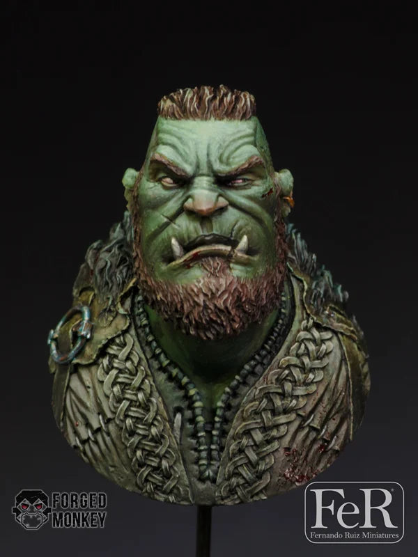 1/12 Norse Orc Hero Warrior, Resin Model Bust Kit, Fantasy Theme, Unassembled and Unpainted