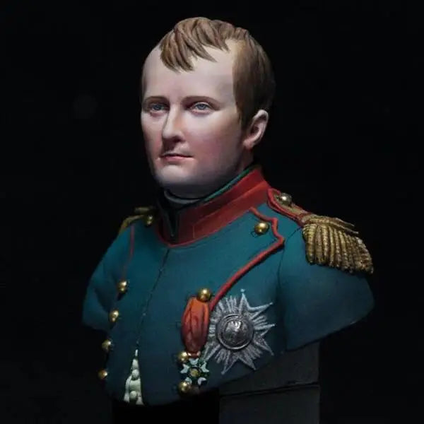 1/10 Napoleonic European Officer, Resin Model Bust Kit, Unassembled and Unpainted