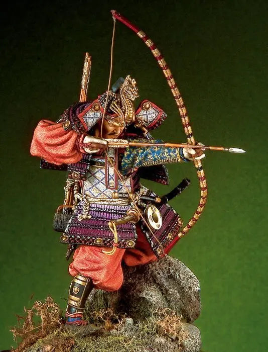 90mm Medieval Japanese Samurai General, Resin Model Figure Kit, Unassembled and Unpainted