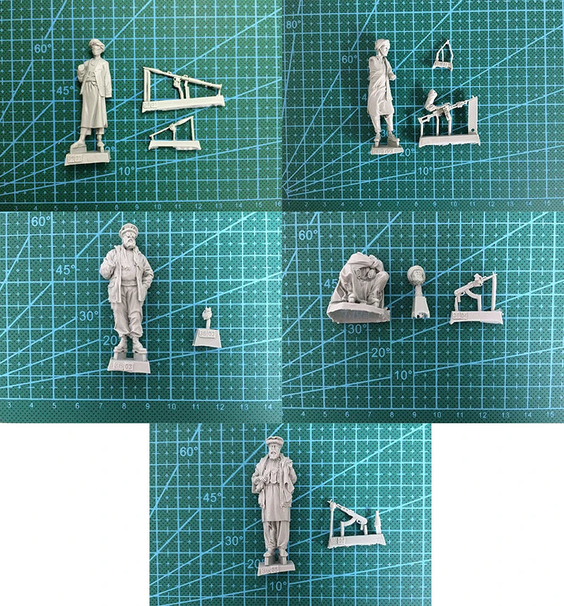 1/35 Cold War Afghan Rebels, 5 Figures, Resin Model Figure Kit, Unassembled and Unpainted