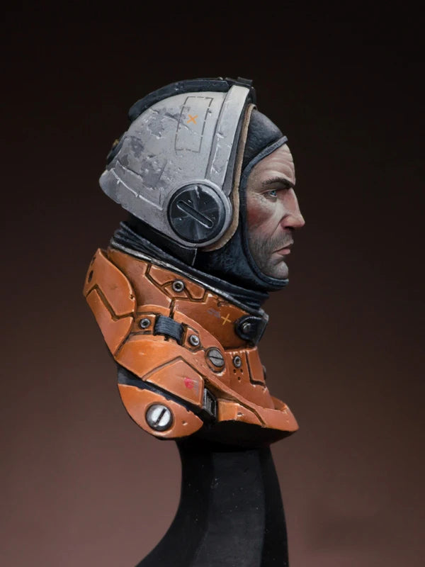 1/12 Astronaut Soldier, Resin Model Bust Kit, Sci-Fi Theme, Unassembled and Unpainted