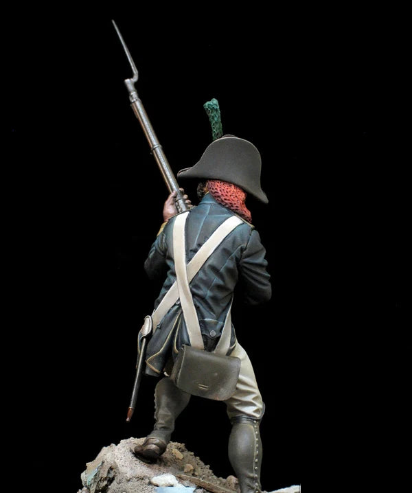 75mm Napoleonic Infantryman, Resin Model Figure Kit, Unassembled and Unpainted